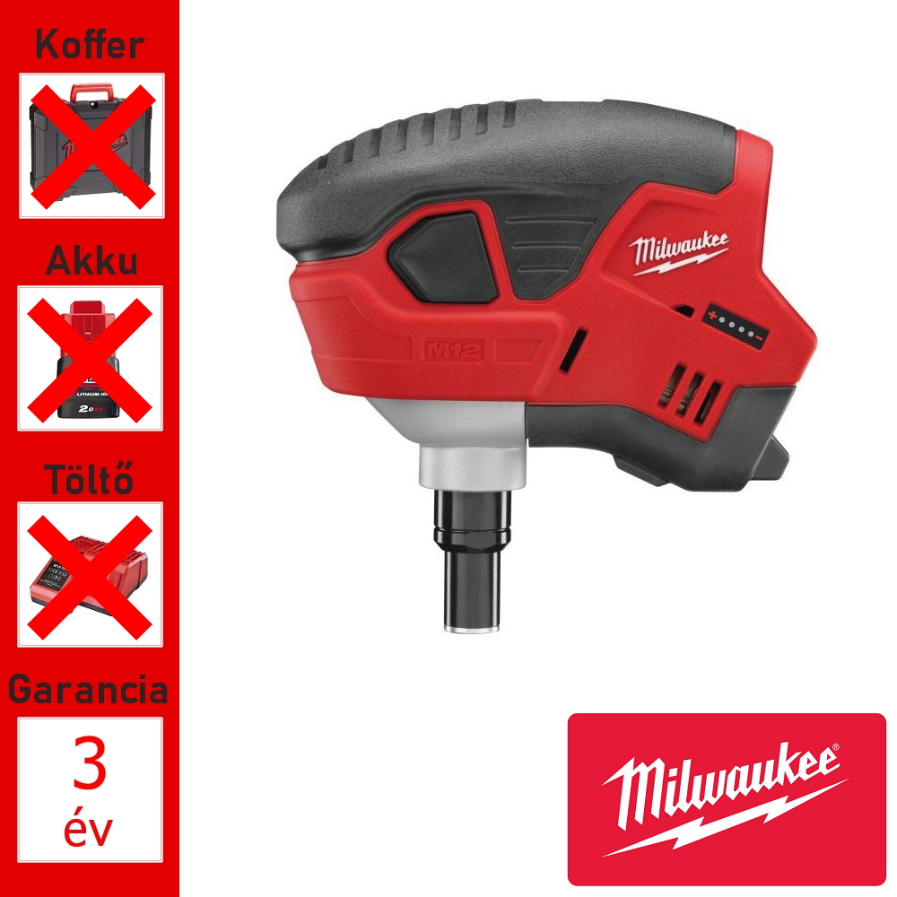 Milwaukee 12V akkus kompakt szögbelövő géptest
